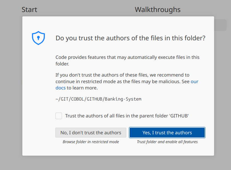 Do you trust popup