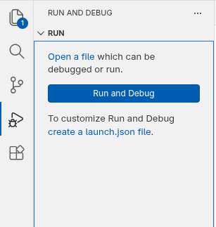 Run and Debug